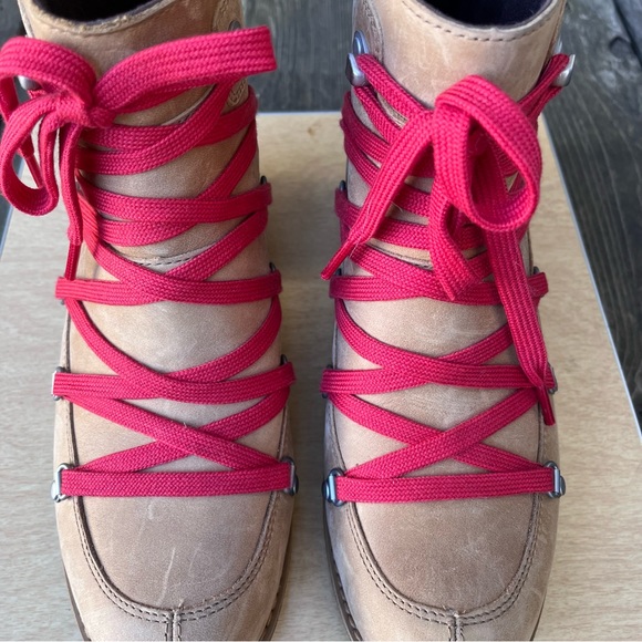 Merrell Wm’s Shiloh II Lace Up Leather Ankle Boot in Camel Sz 8 - Picture 4 of 15